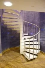 Curved marble polished plaster wall