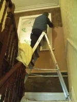 Skimming 'blown' off sand/cement backing?