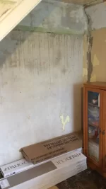 Plastering of dining room - SE London