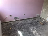 Just your DIY numpty here.. old plasterboards..and smooth concrete