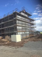 White cement wet dash