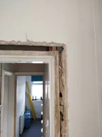 How to repair plaster around the door?