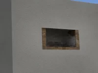 How not to do things /Plastic beading on fire place on roof!