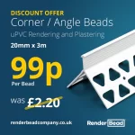 Corner/Angle Beads 20mm x 3m - 99p