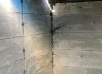 Dot and dab moisture boards to pre fab building?