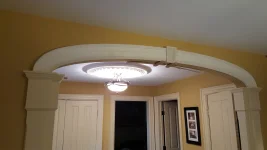 First attempt at bench running elliptical moulding