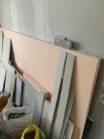 Solid exterior wall, insulated plasterboard and damp