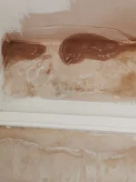 Very strange, could the plaster be dry?