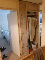 Plastering small wall