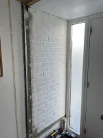 Plastering on to bricks painted with Matt paint