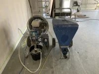 Airless plaster sprayer.