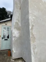 2.5 years old lime render crumbling away... advice appreciated