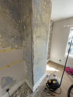 Victorian walls and chimney breast