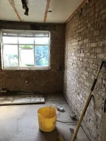 Plastering required in bilston wv14 3 bed house back to brick
