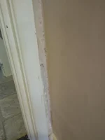 Is it normal to not plaster around doorways?