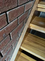 Installing new staircase on brick before plastering