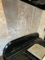 Plastering after tile removal