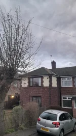 Help please. Damp on chimney breast wall upstairs.