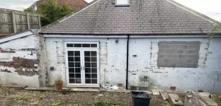 K-rend silicone rendered to ground