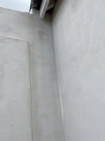 K-rend silicone rendered to ground