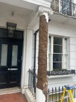 Pillar Stucco building London