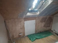 Plastering over fresh plaster