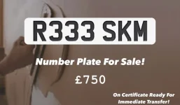 Number plate for sale