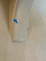 Sand-Swirl Plaster and Bullnose Detail