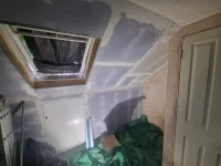 Plastering over fresh plaster