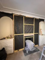 Stains showing up after insulating a wall