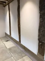 total lime replaster of a 1664 Manor House