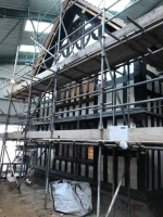 total lime replaster of a 1664 Manor House