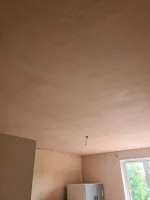 Newly skimmed Artex ceilings all showing long cracks (see pictures) - seeking advice on expectations/workmanship